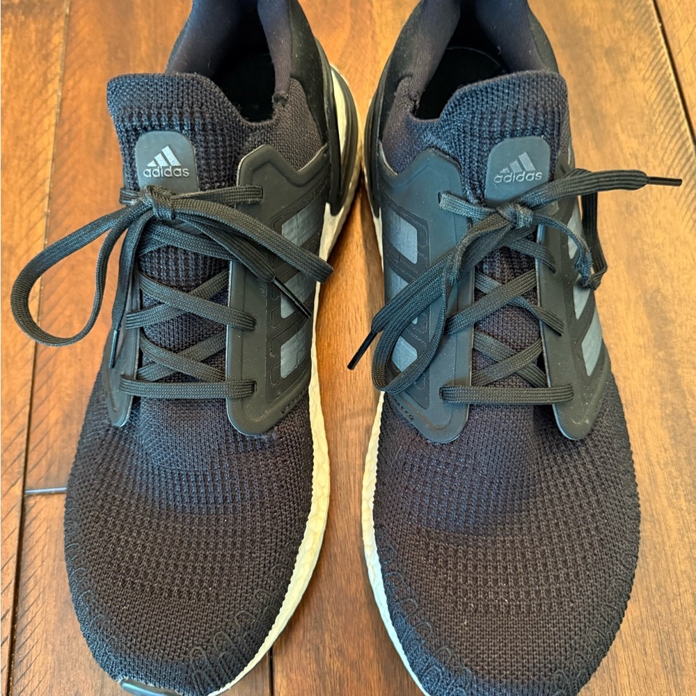 Adidas Black Athletic Shoes with Breathable Mesh